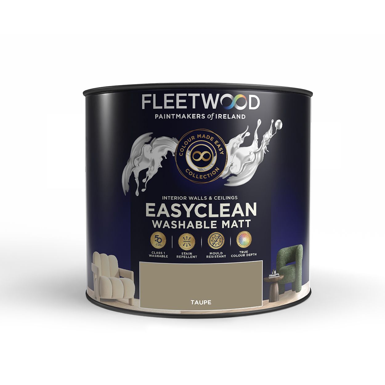 Fleetwood Easyclean Matt Taupe 2.5Ltr
