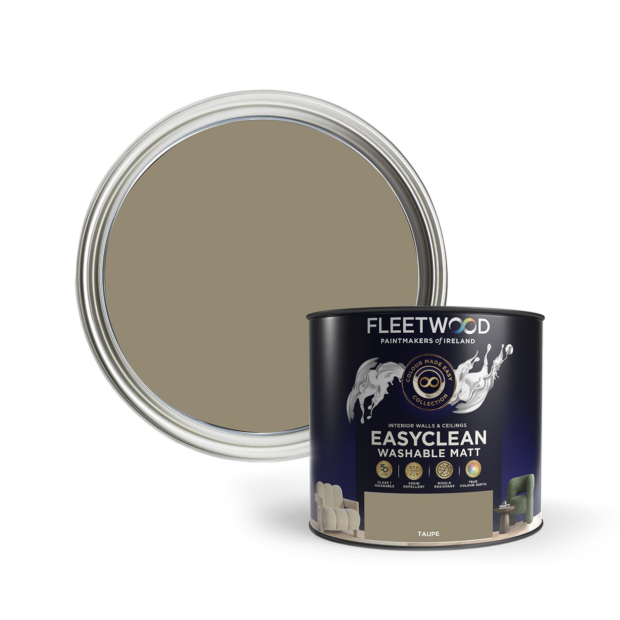 Fleetwood Easyclean Matt Taupe 2.5Ltr