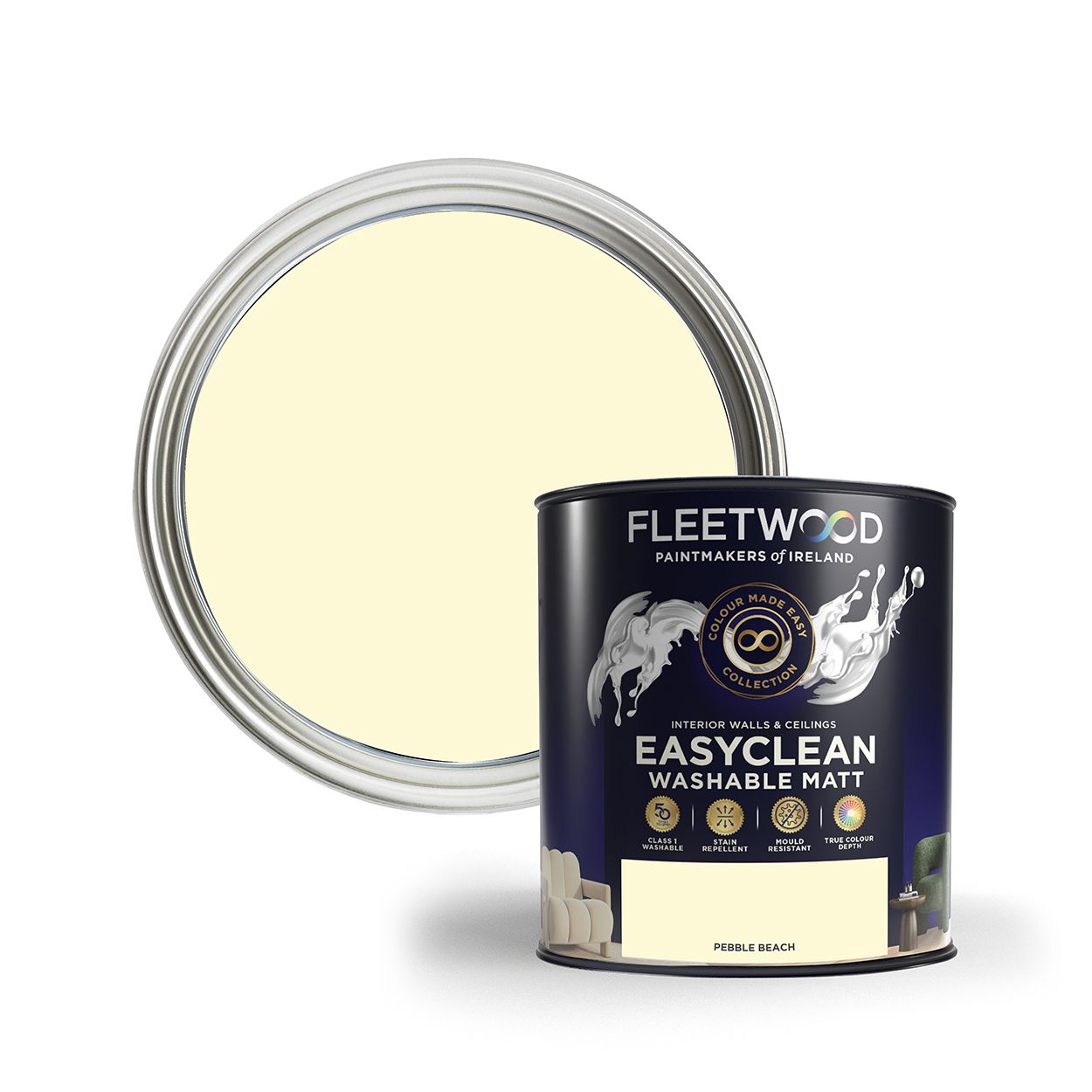 Fleetwood Easyclean Matt Pebble Beach 5Ltr
