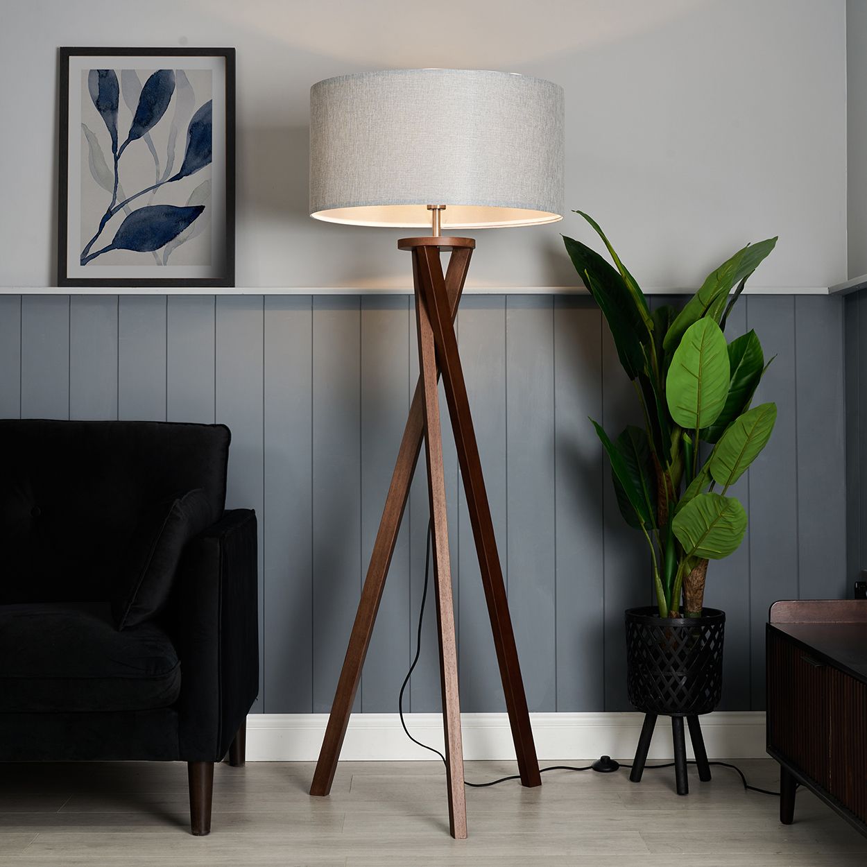 Lanark Large Tripod Floor Lamp