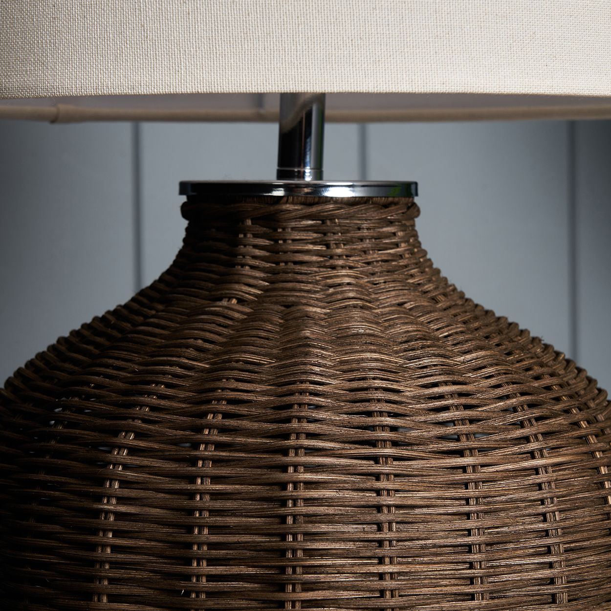Elford Rattan Floor Lamp
