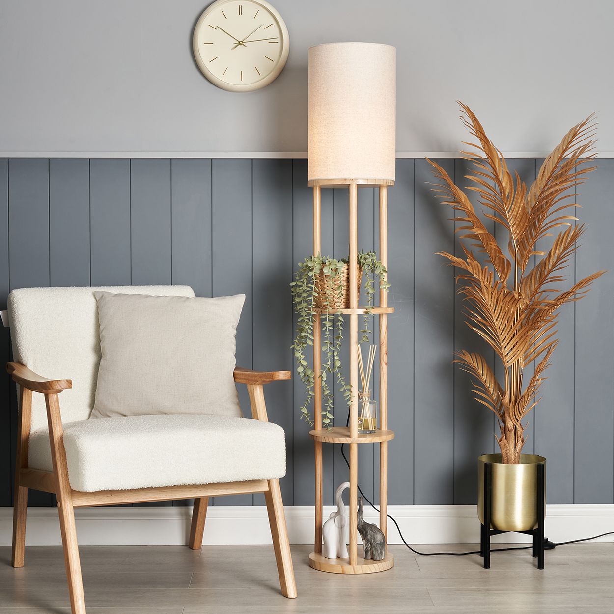Newham Shelf Floor Lamp