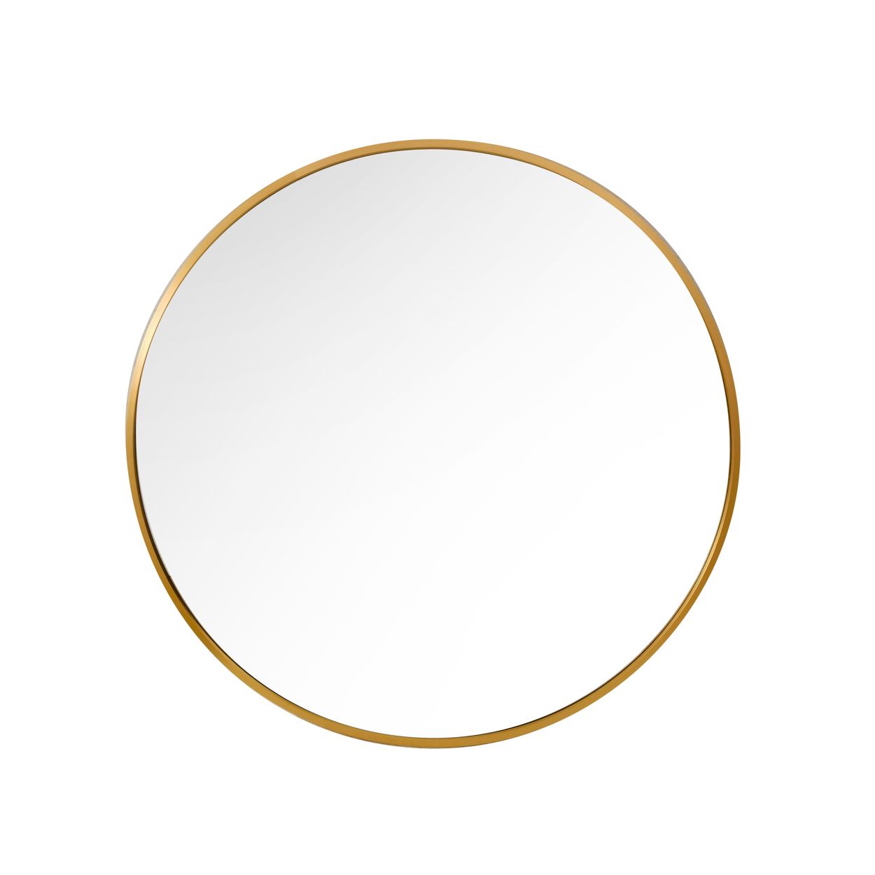 Round Wall Mirror Gold 50Cm