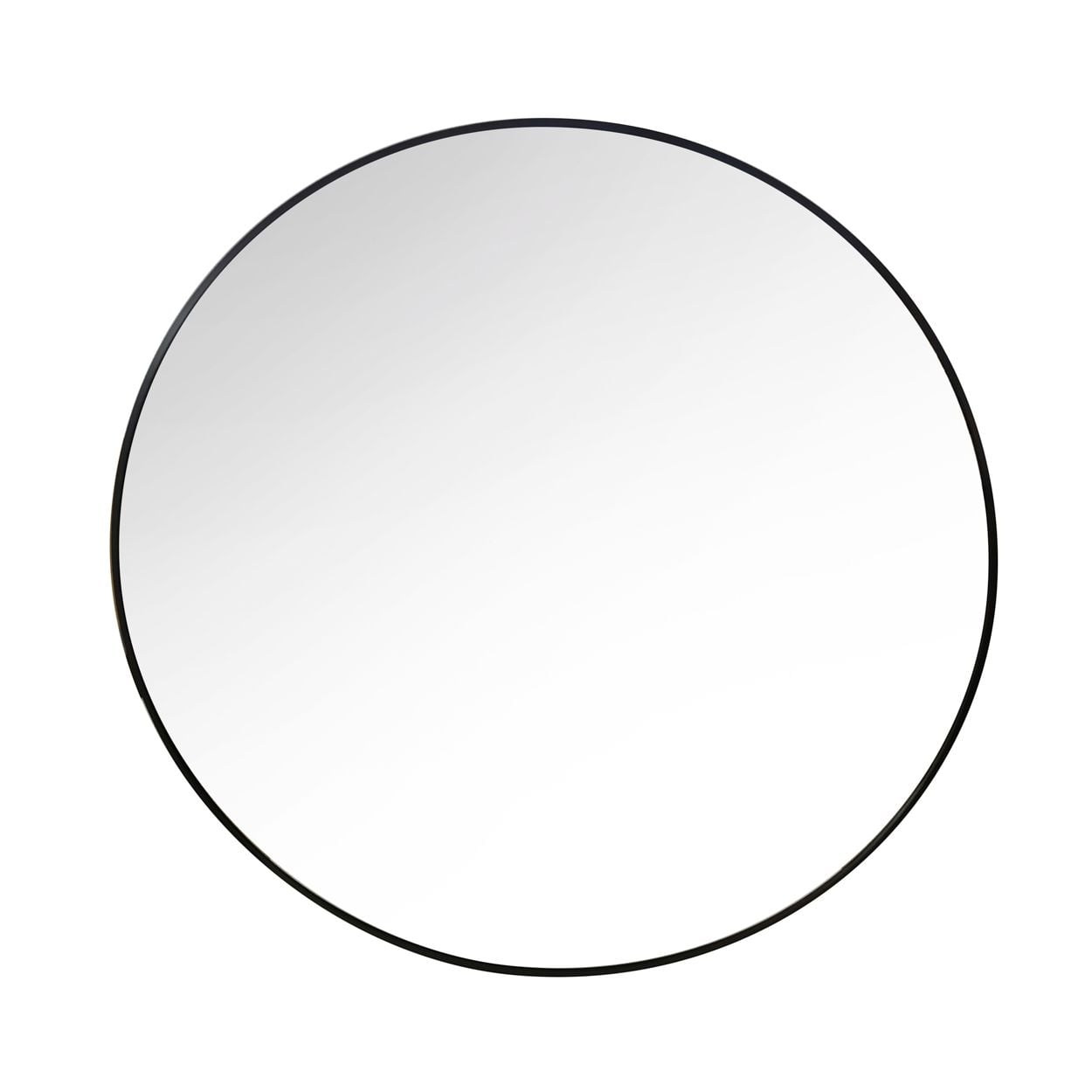 Round Wall Mirror Black 80Cm