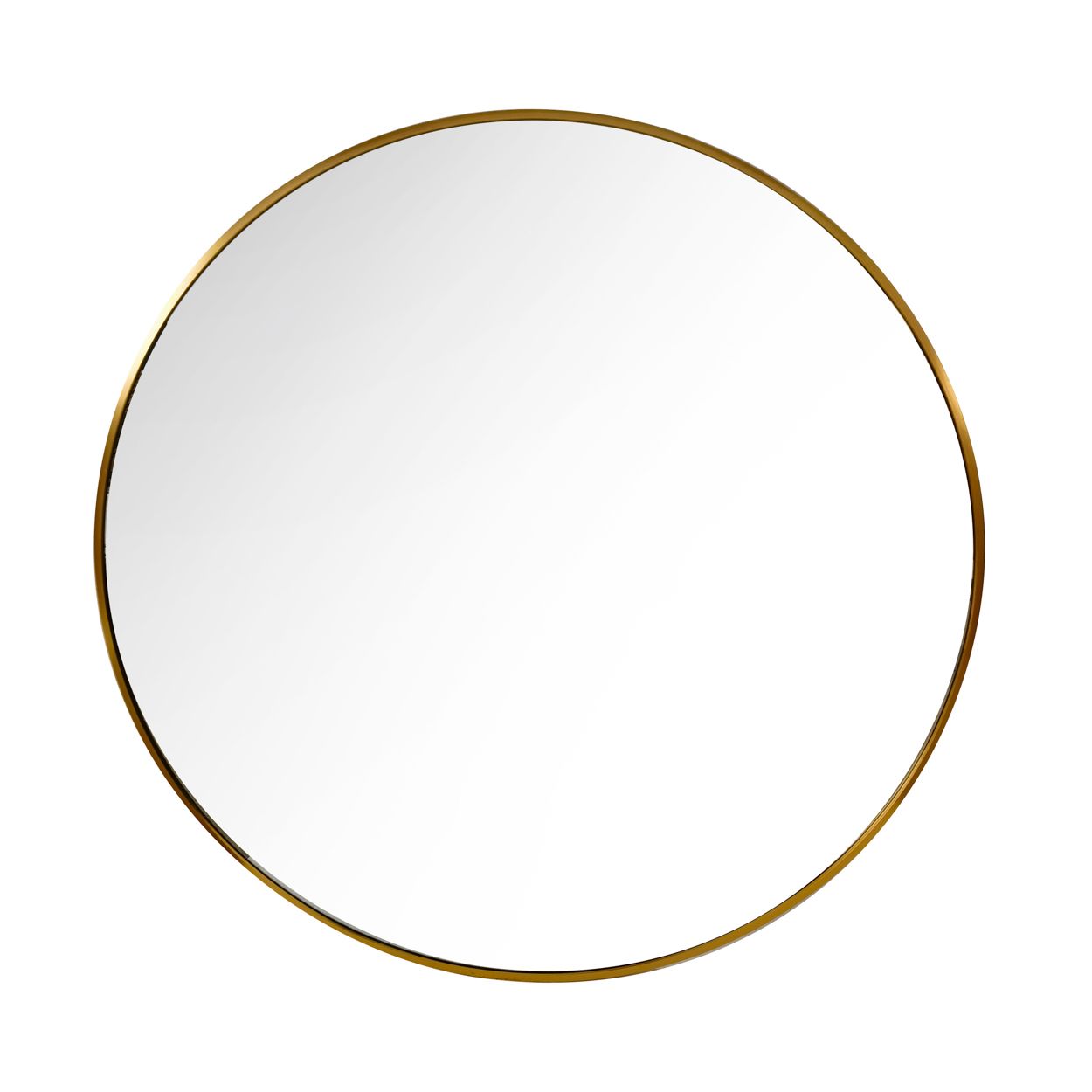 Round Wall Mirror Gold 80Cm