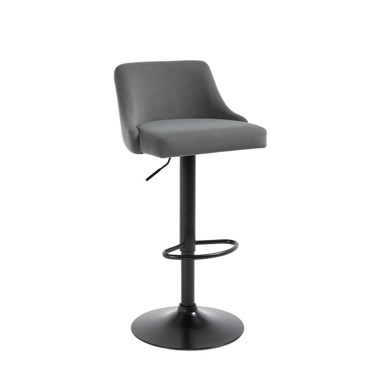 Brooklyn Barstool Grey Velvet