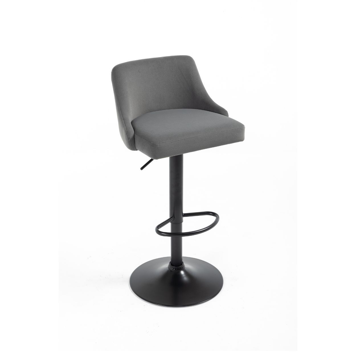 Brooklyn Barstool Grey Velvet