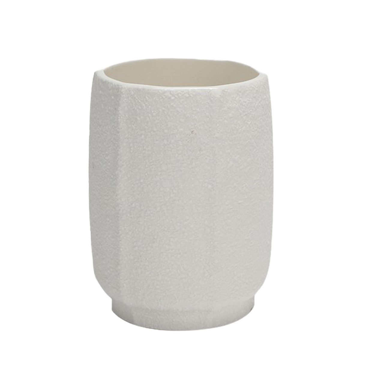 Textured Ceramic Tumbler White
