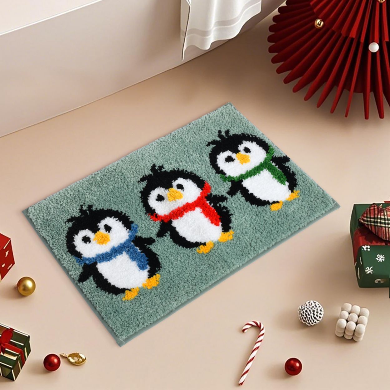 Penguins Bath Mat.