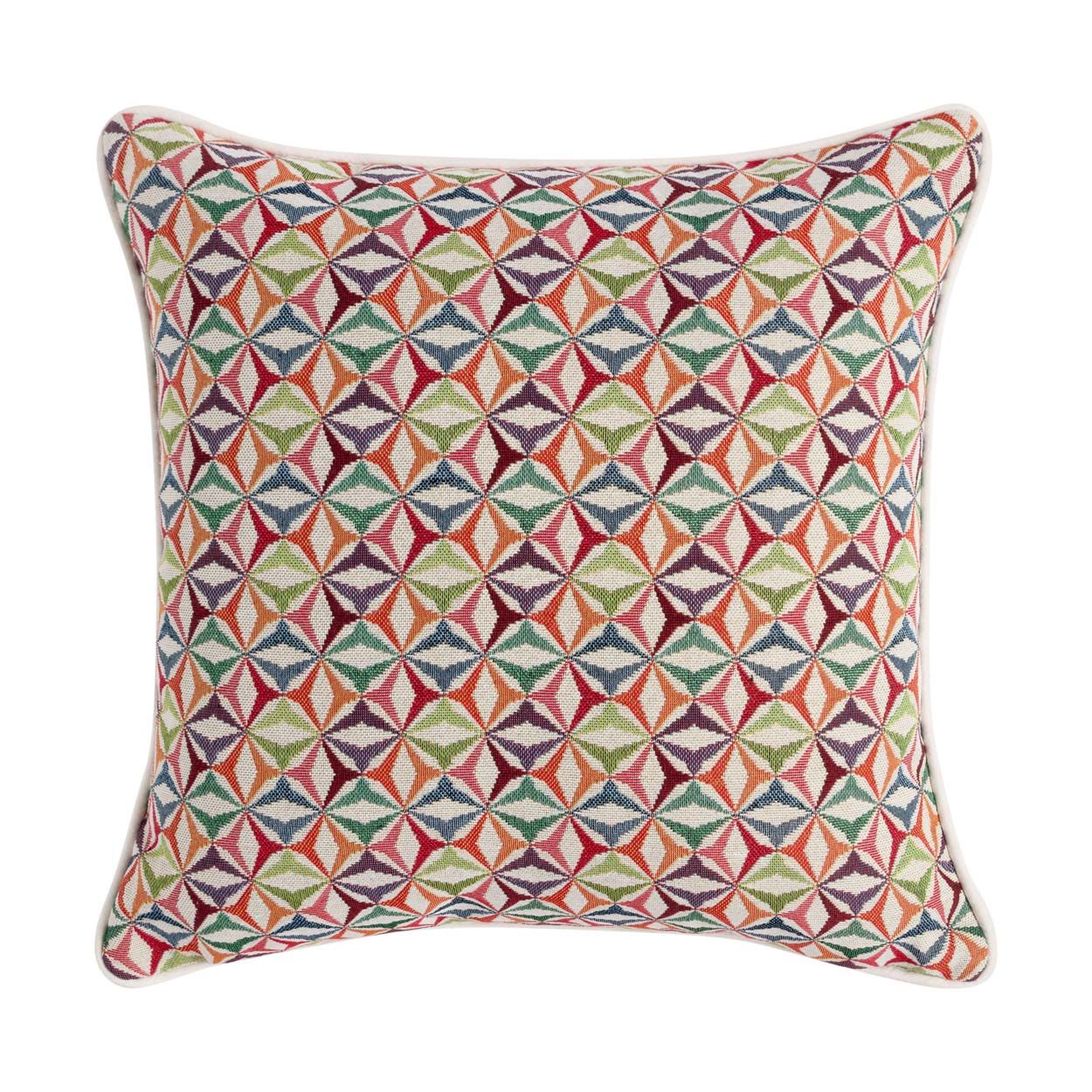 Geometric Cushion 43Cmx43Cm Multi