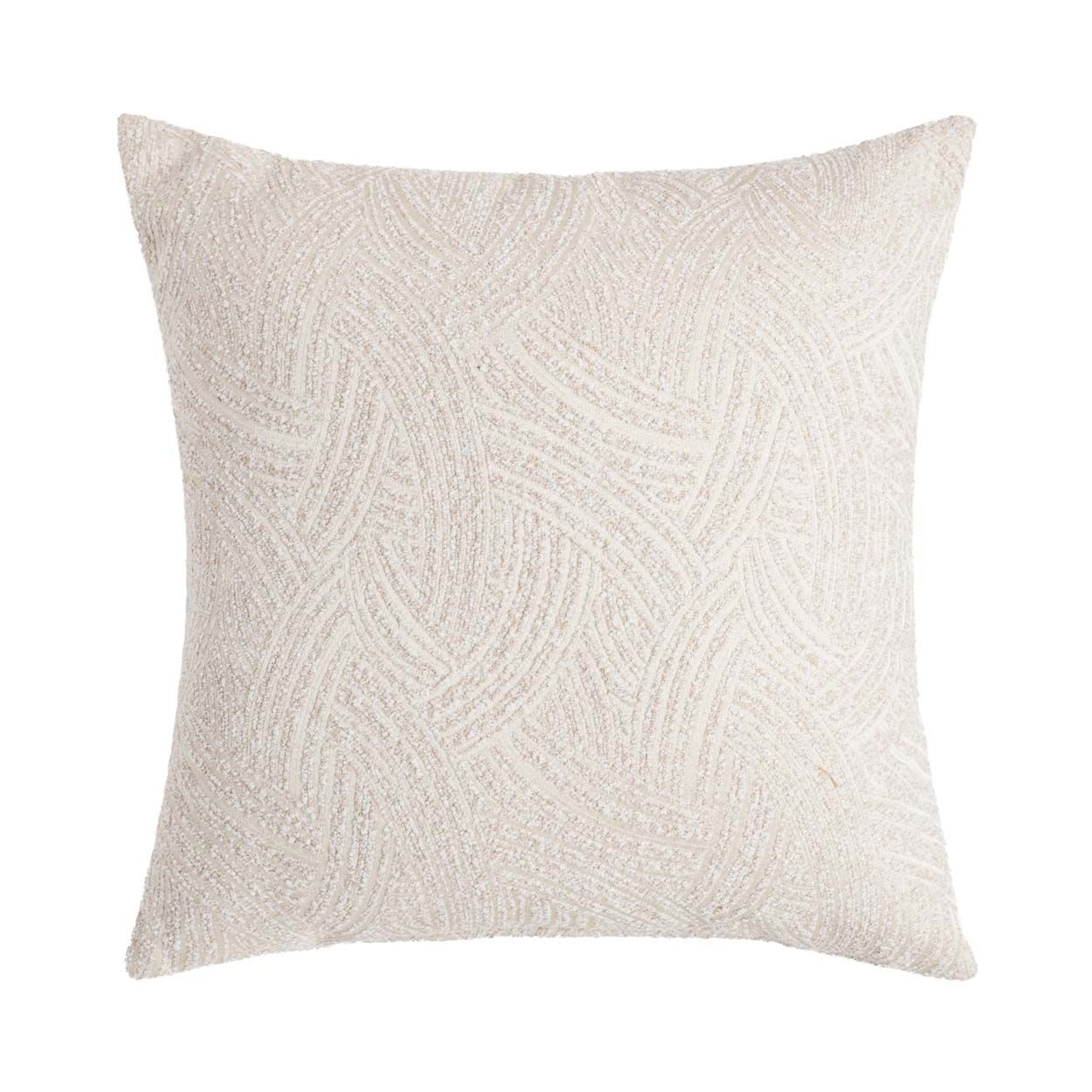 Swirl Cushion 43Cmx43Cm Cream