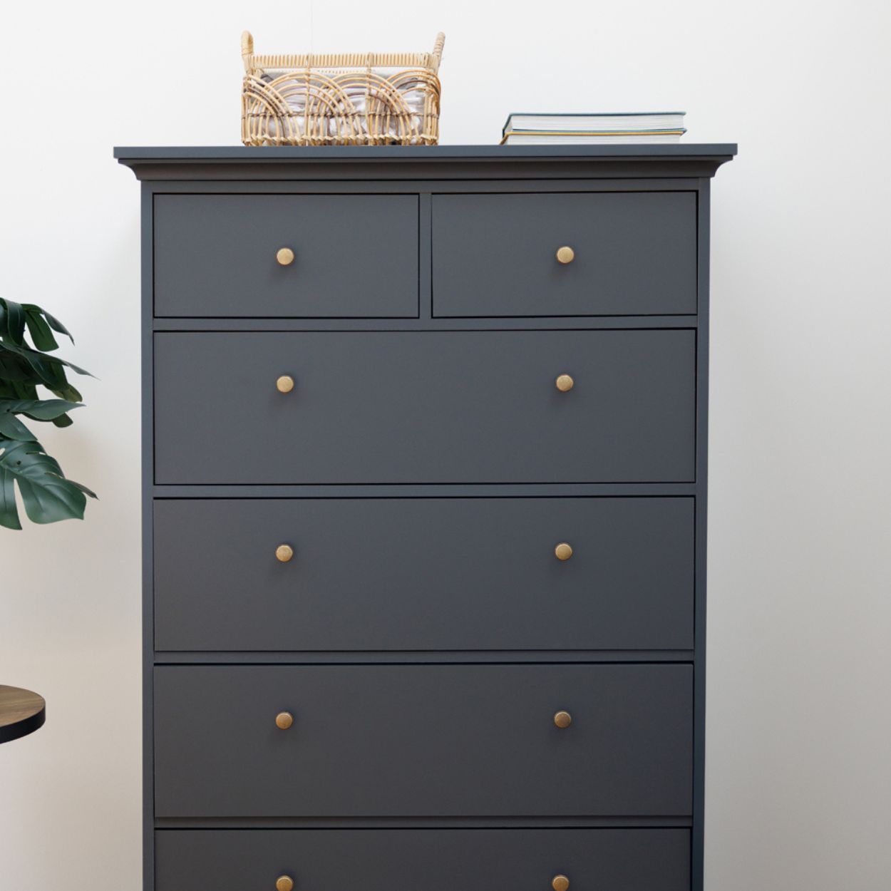 Monacco 6 Drawer Chest Grey