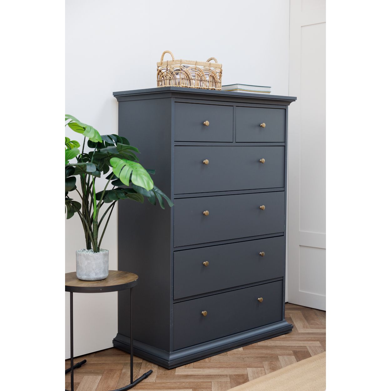 Monacco 6 Drawer Chest Grey
