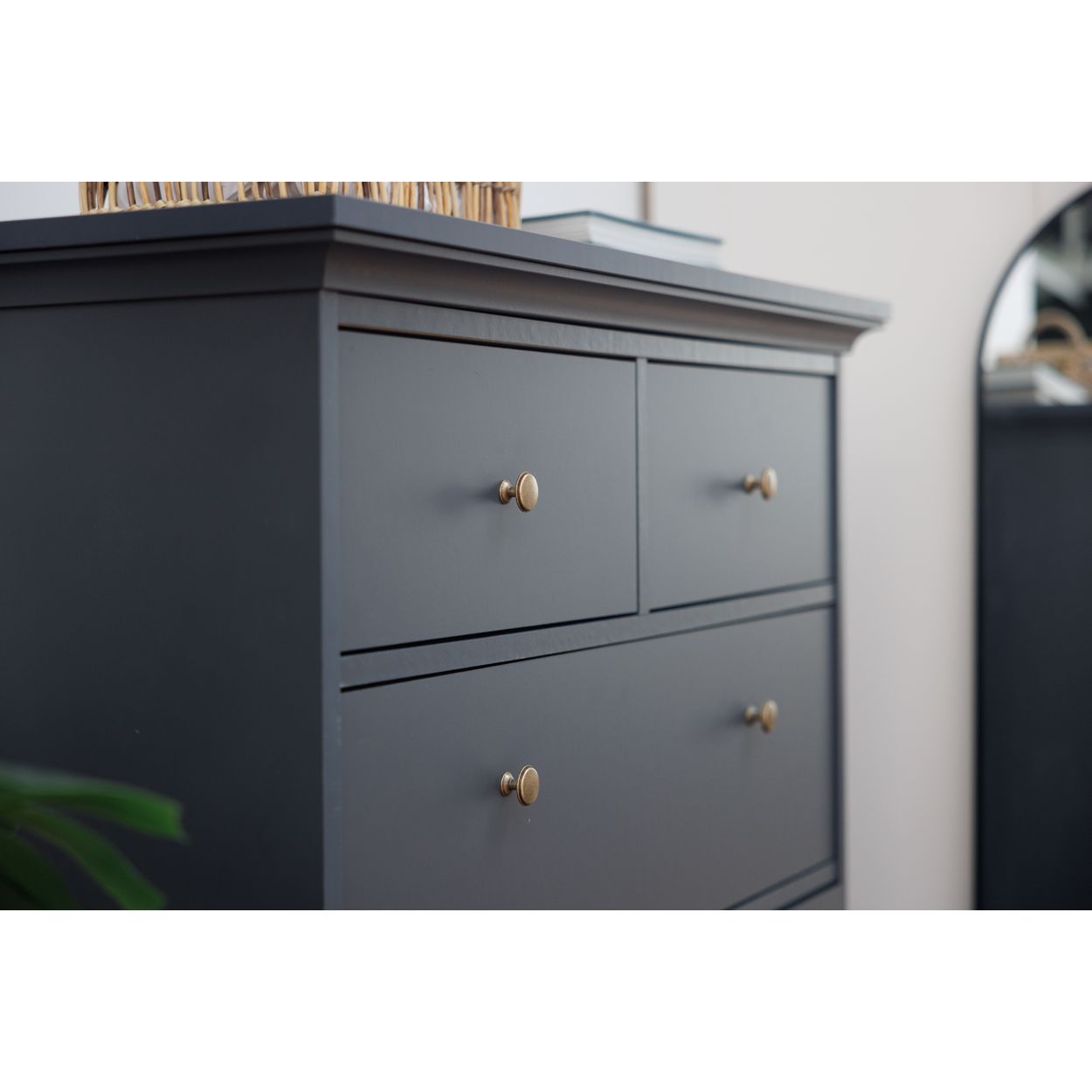 Monacco 6 Drawer Chest Grey