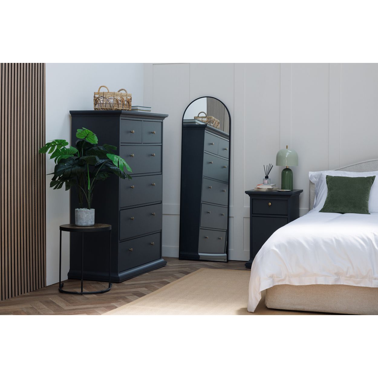 Monacco 6 Drawer Chest Grey