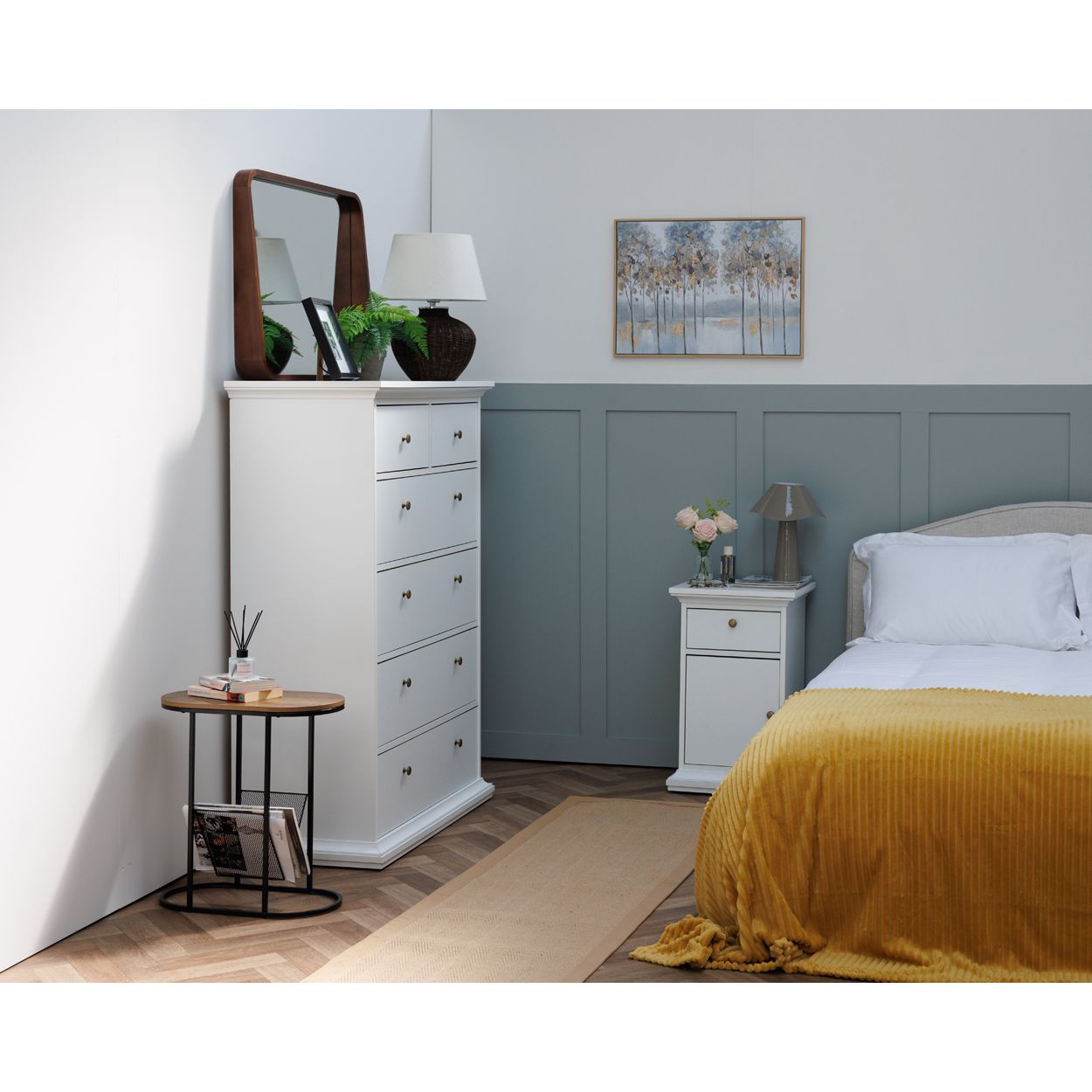 Monacco Nightstand White