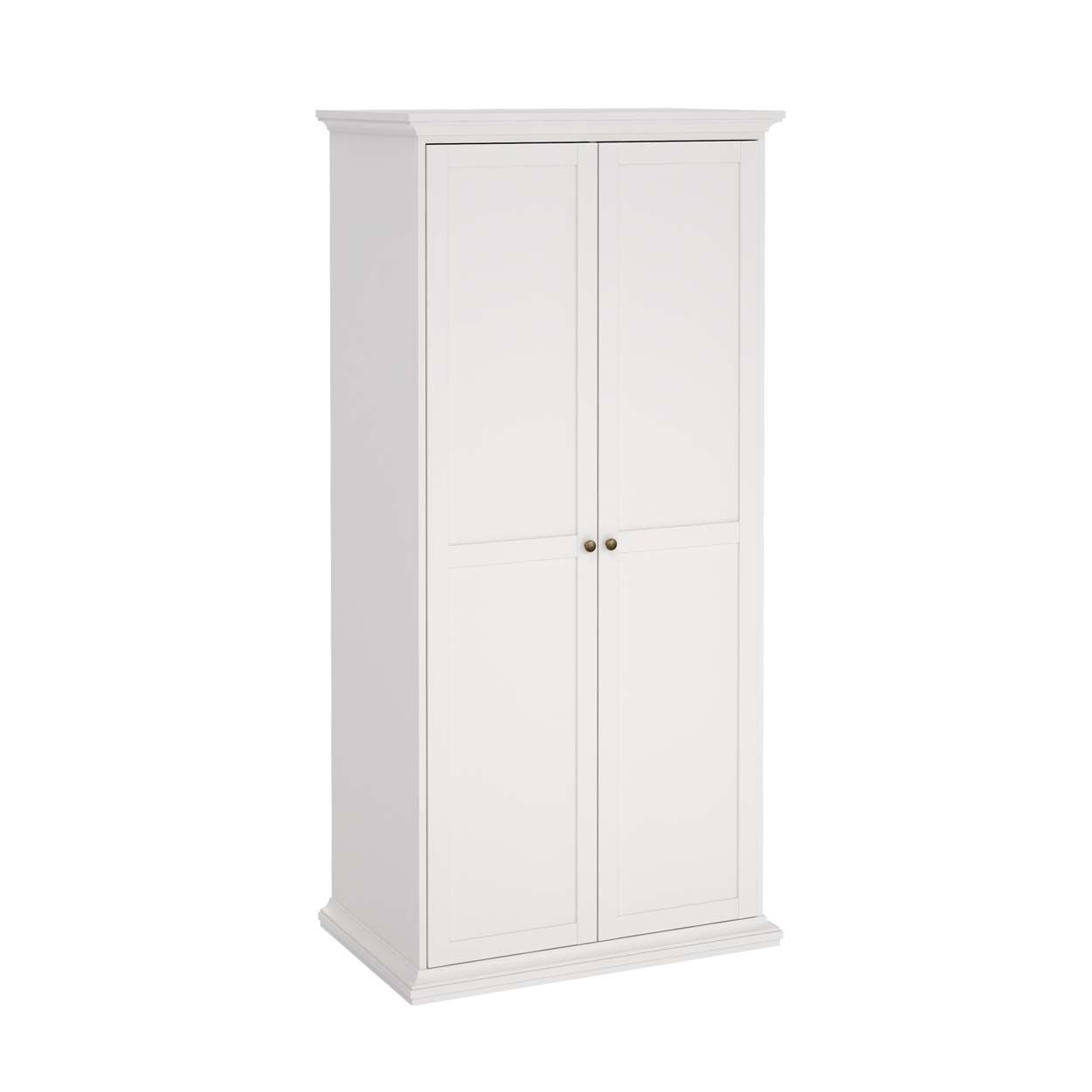 Monaco 2 Door Wardrobe White