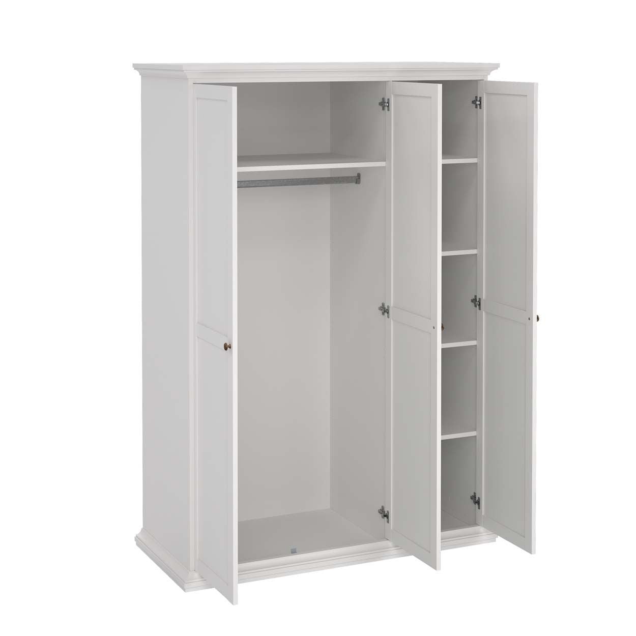 Monaco 3 Door Wardrobe White
