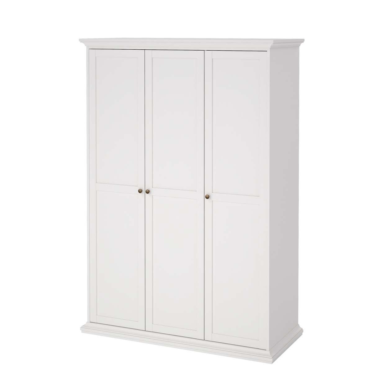 Monacco 3 Door Wardrobe White