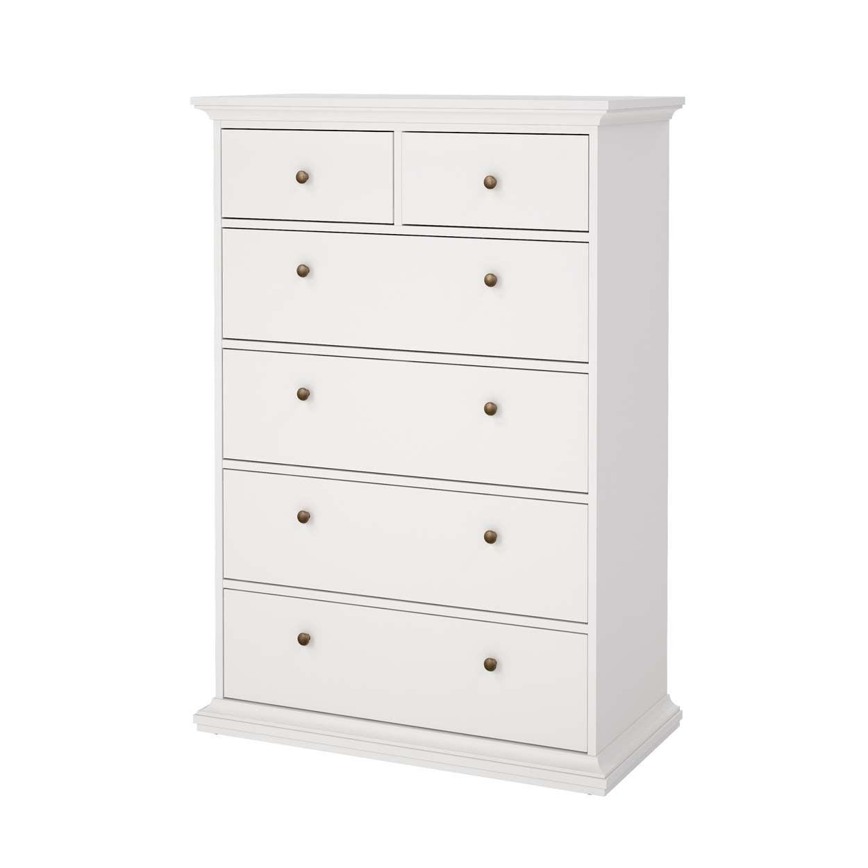 Monaco 6 Drawer Chest White