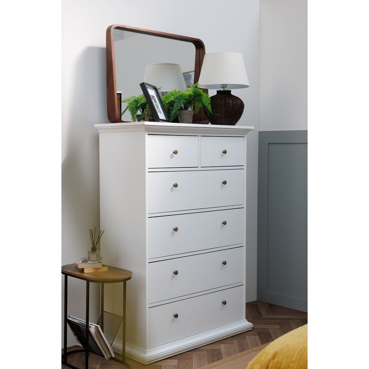 Monacco 6 Drawer Chest White