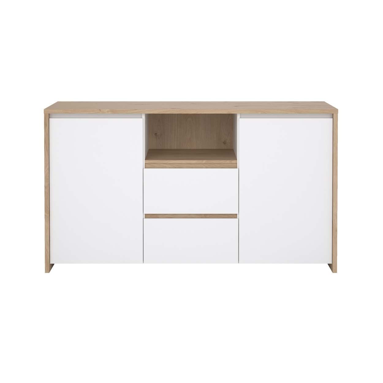 White High Gloss Oak Living Unit