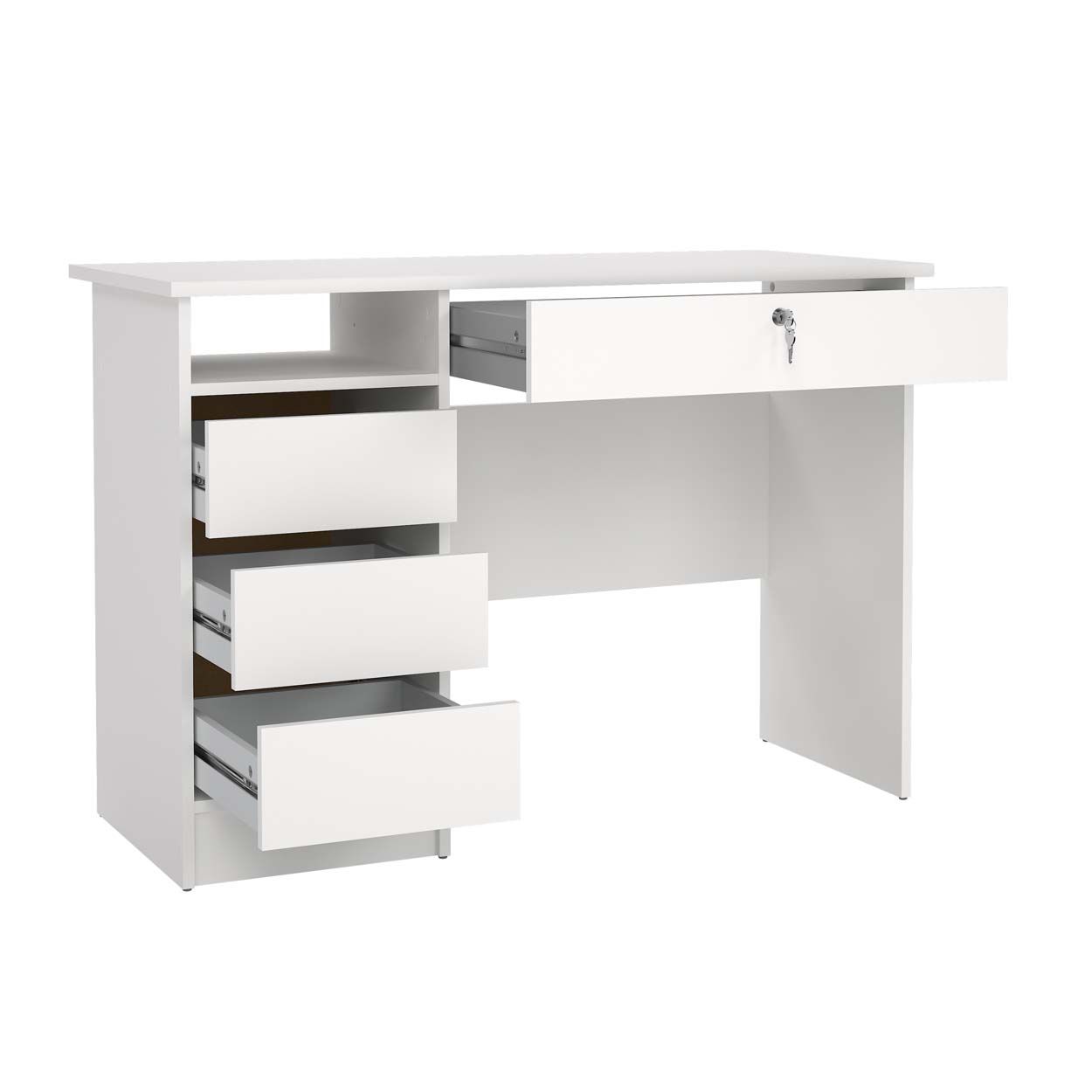 Function Plus Desk White