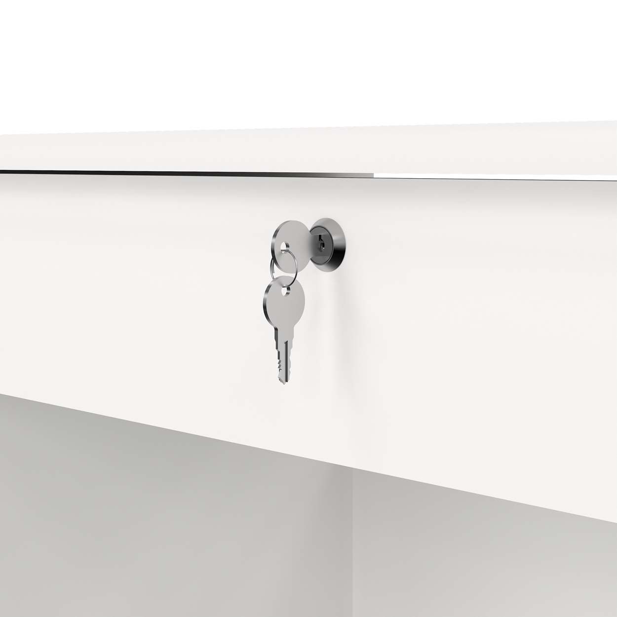 Function Plus Desk White