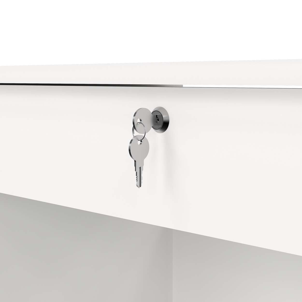 Function Plus Desk White
