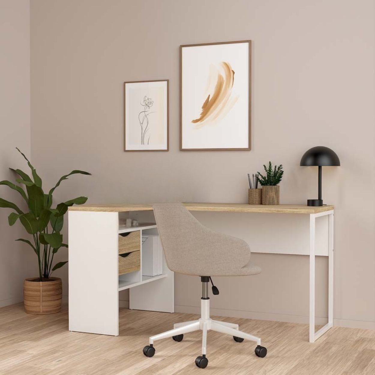 Function Plus Corner Desk