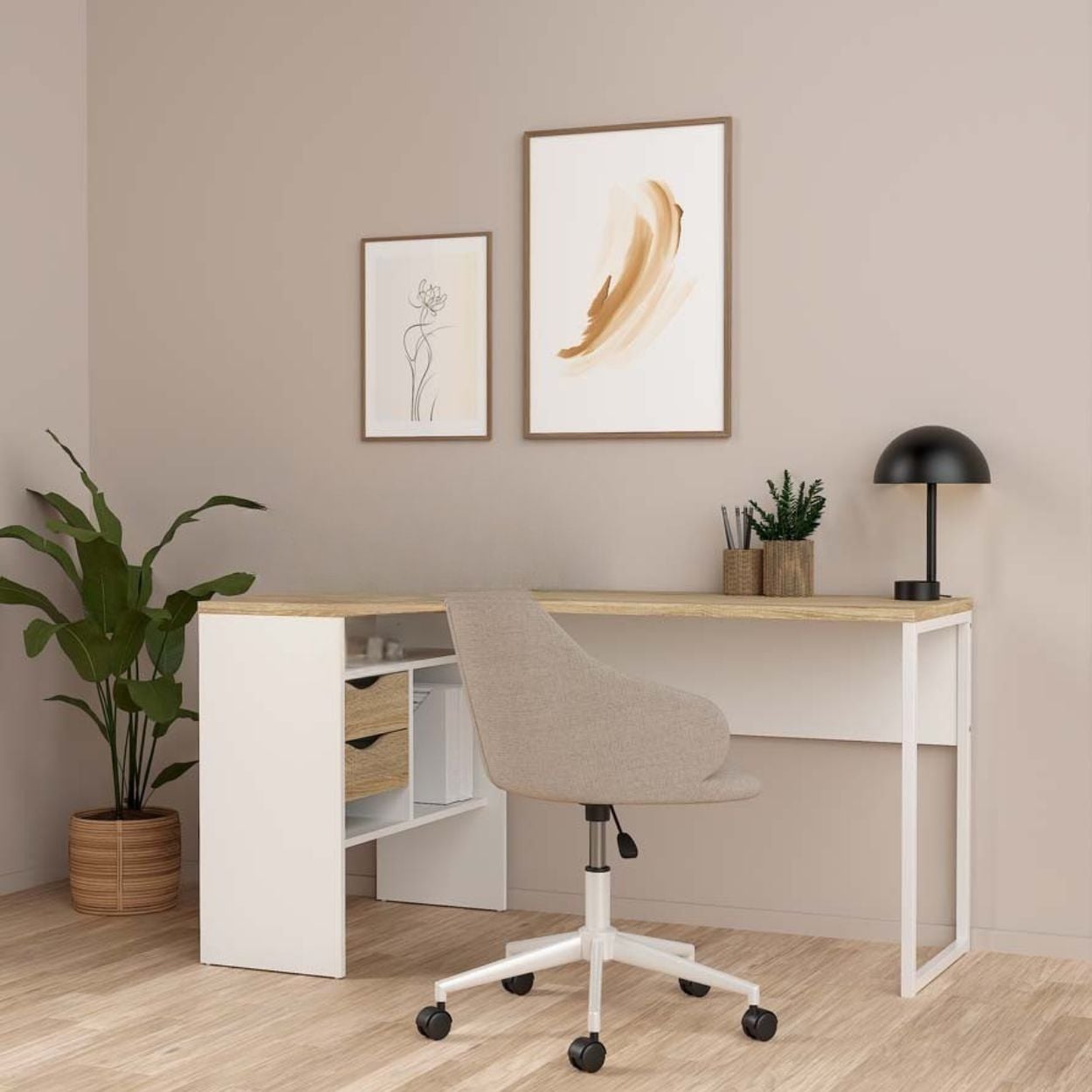 Function Plus Corner Desk