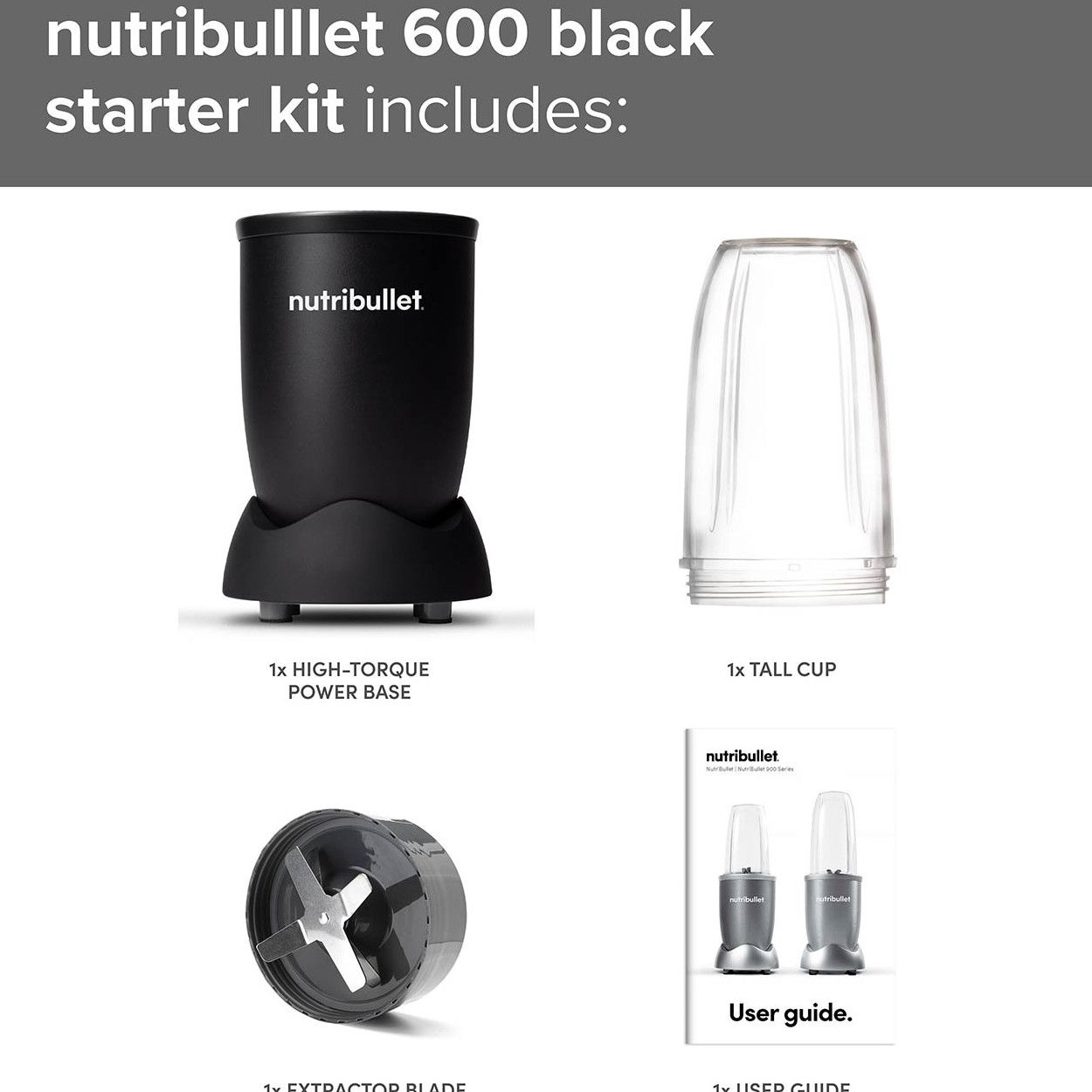 Nutribullet Starter Kit Black