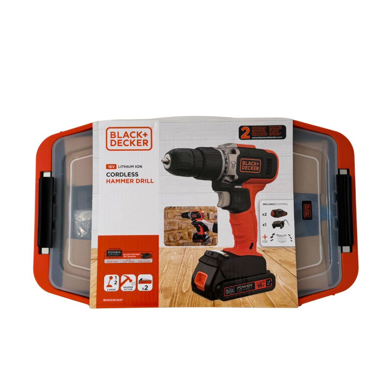 Black+Decker Hammer Drill 100ACC