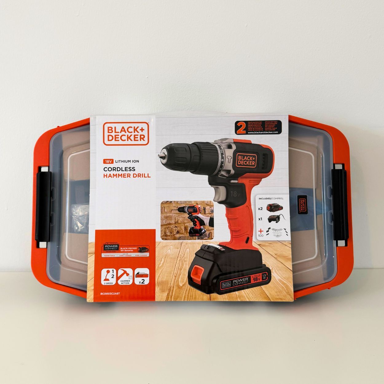 Black+Decker Hammer Drill 100ACC