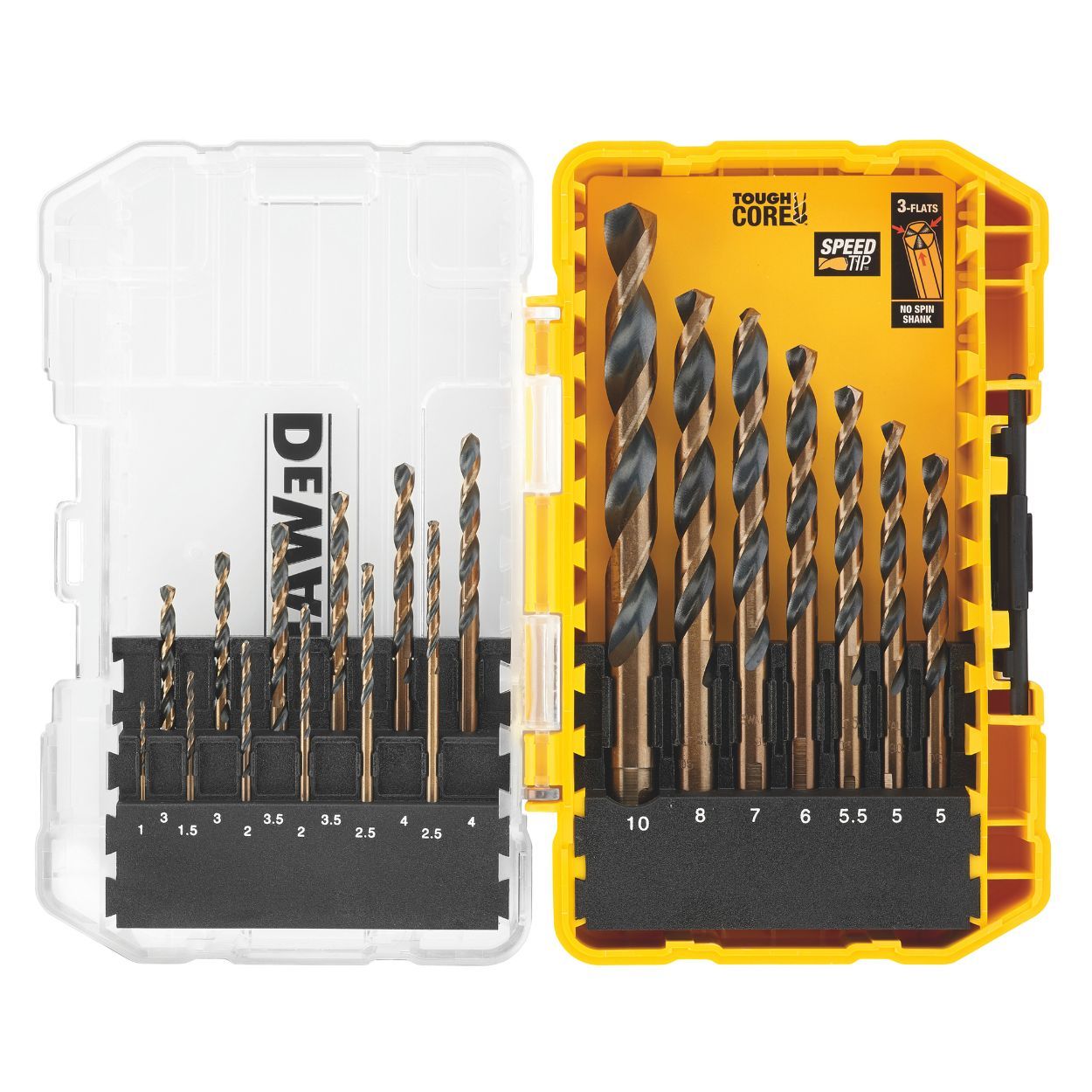 DEWALT DRILL SET BLACK AND GOLD 19PC