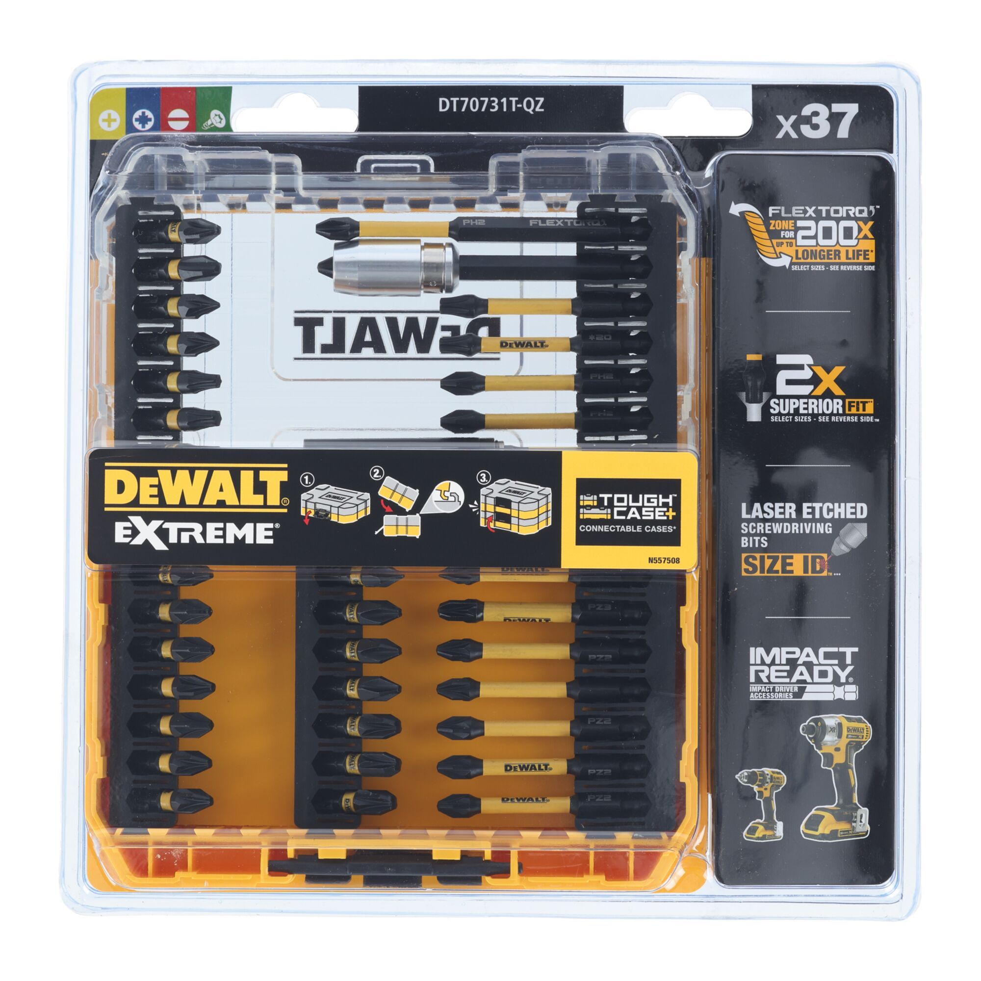 Dewalt Screwdriver Set Felxtorq 37Pc