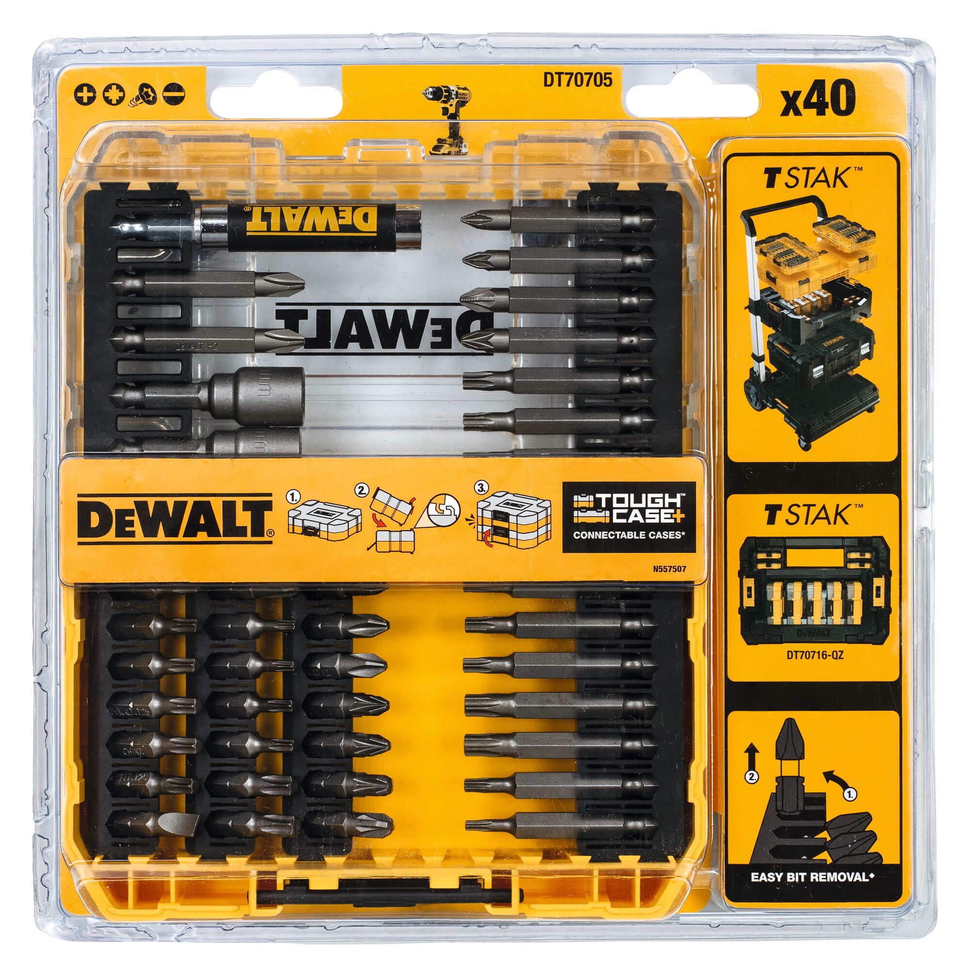 DEWALT SCREWDRIVER SET TX 40PC
