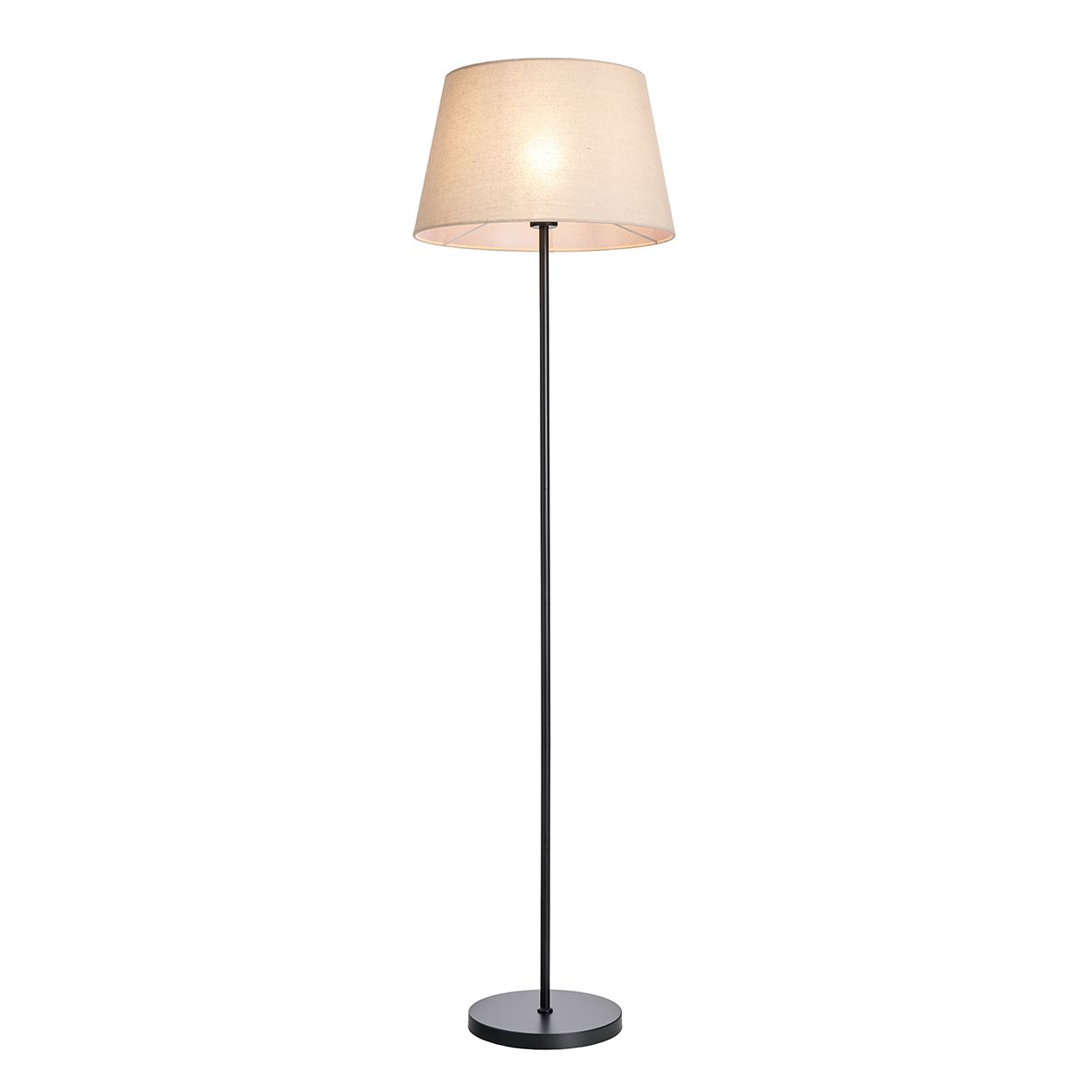 Haydon Table & Floor Lamp Set - Black/Ivory
