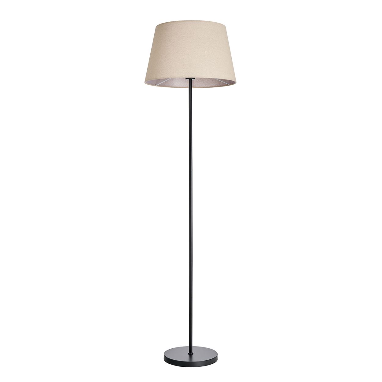 Haydon Table & Floor Lamp Set - Black/Ivory