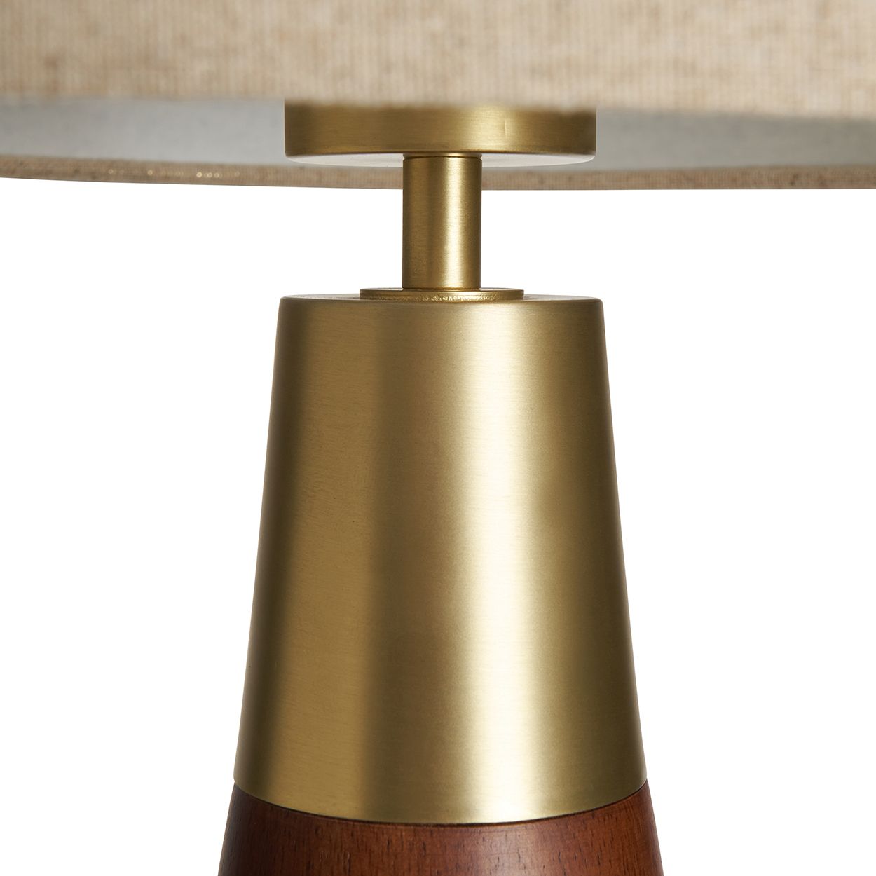 Warden Wood & Brass Table Lamp