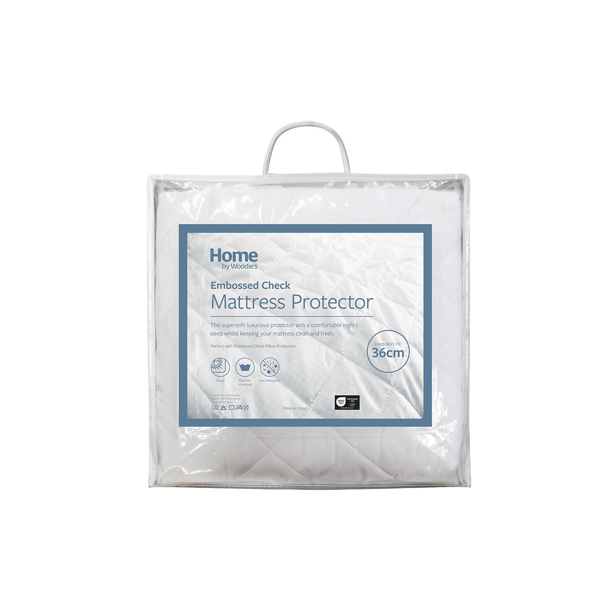 Embossed Mattress Protector Double