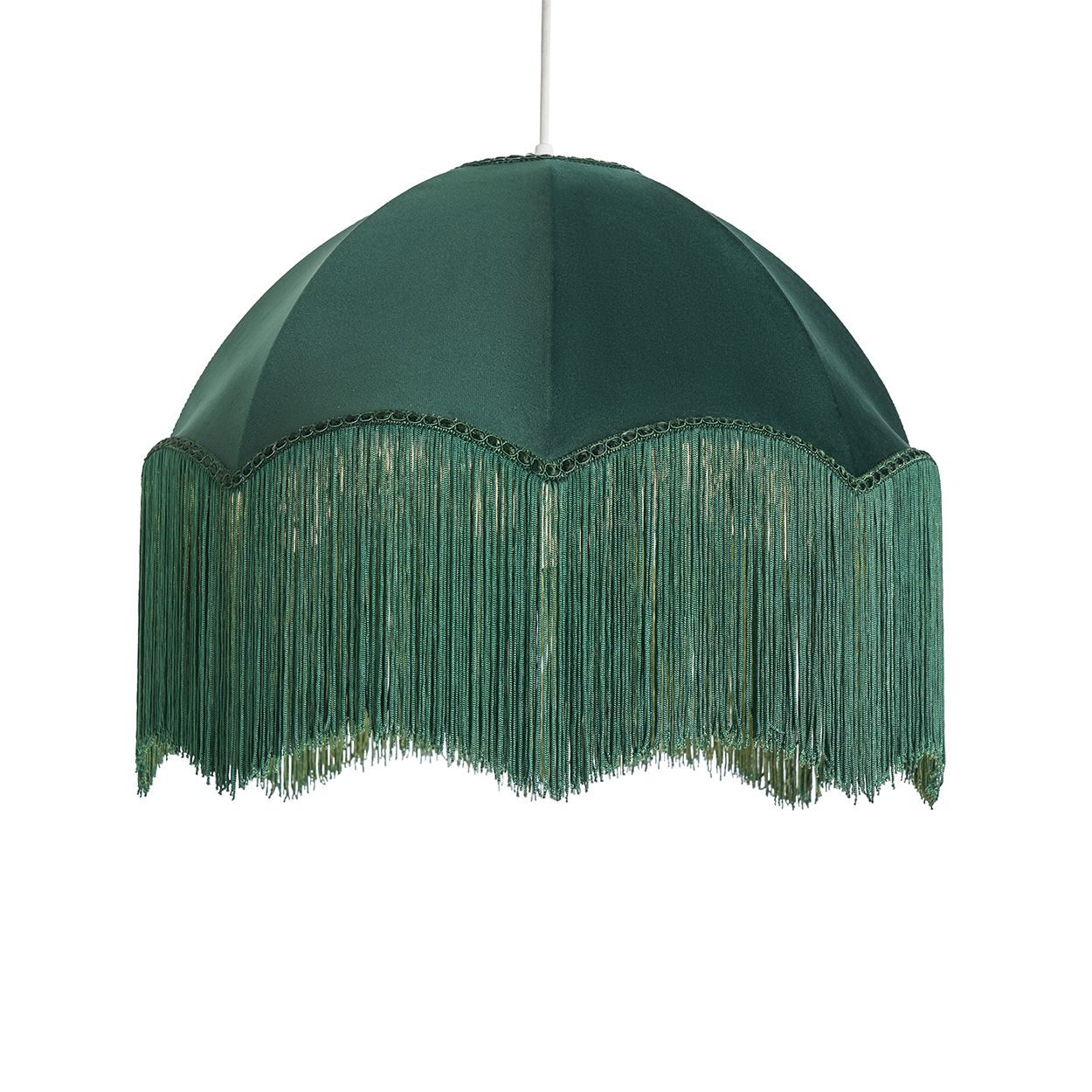 Doxford Fran Fringed Shade Green