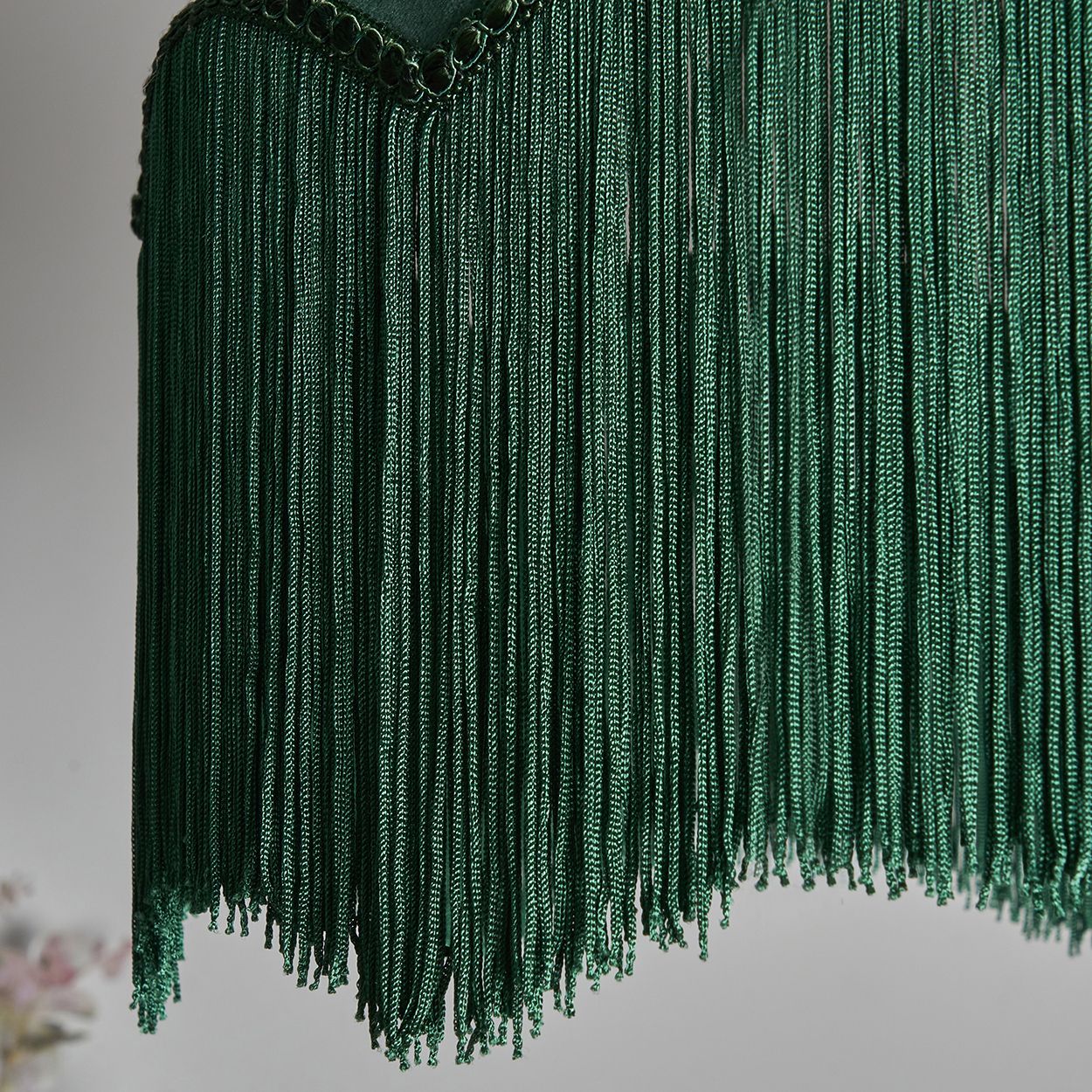Doxford Fran Fringed Shade Green