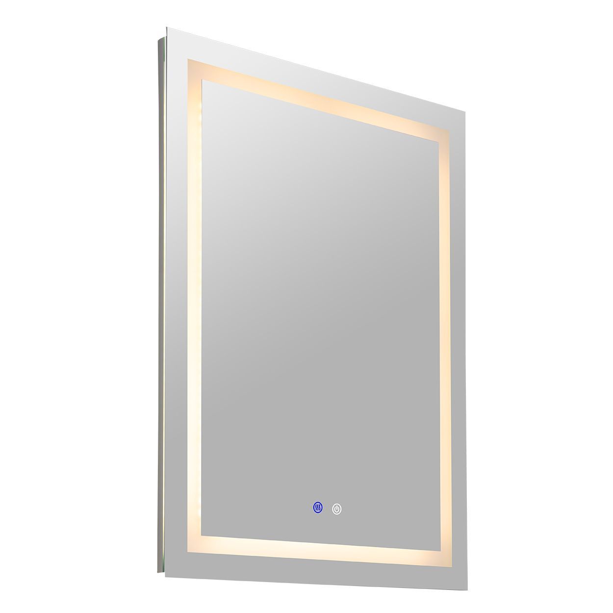 Rectangular shape LED frontlit mirror 60x80cm