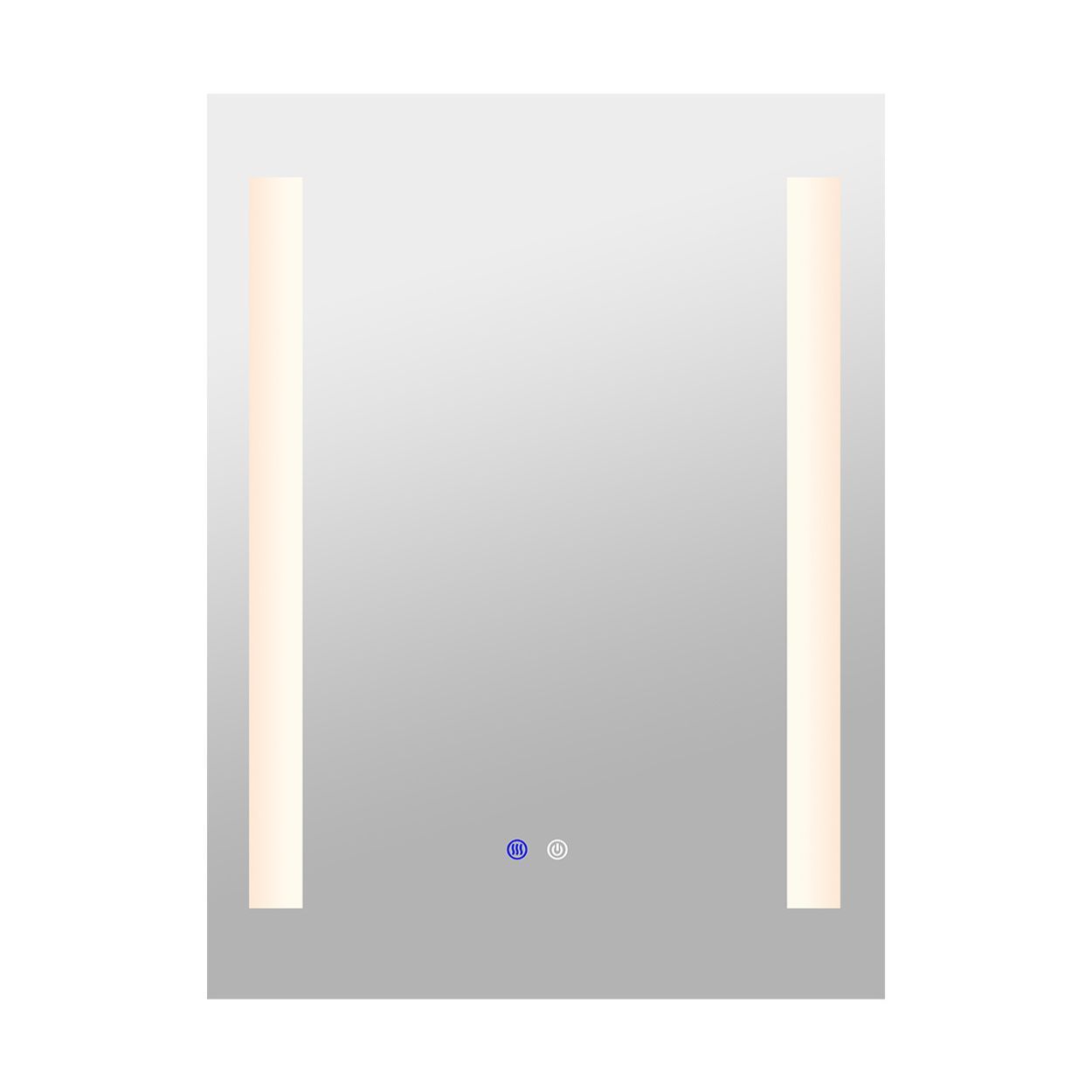 Rectangular shape LED frontlit mirror 60x80cm