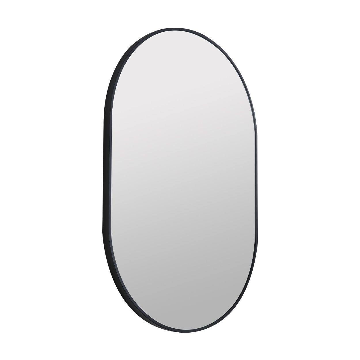Pill black frame mirror 60x90cm