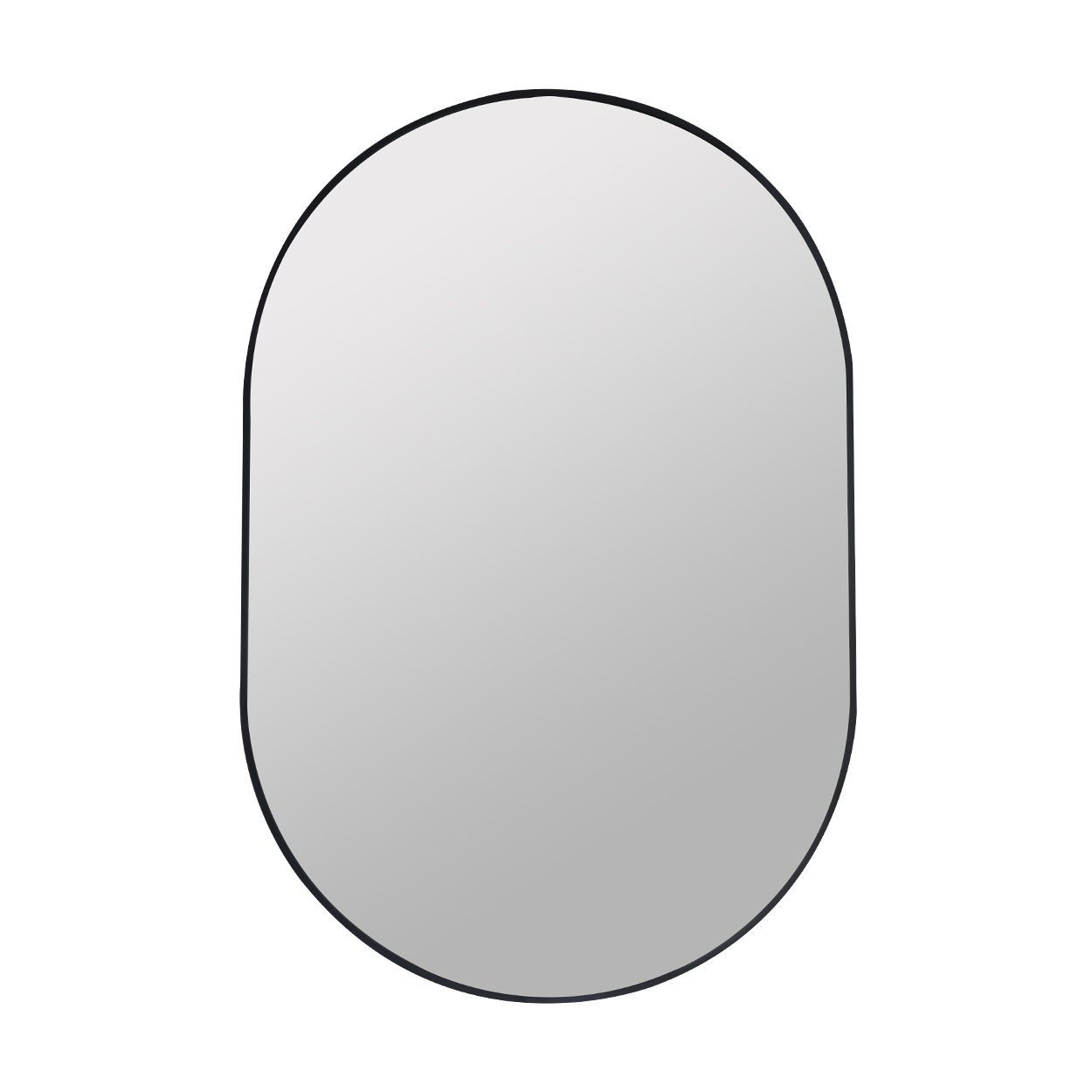 Pill black frame mirror 60x90cm