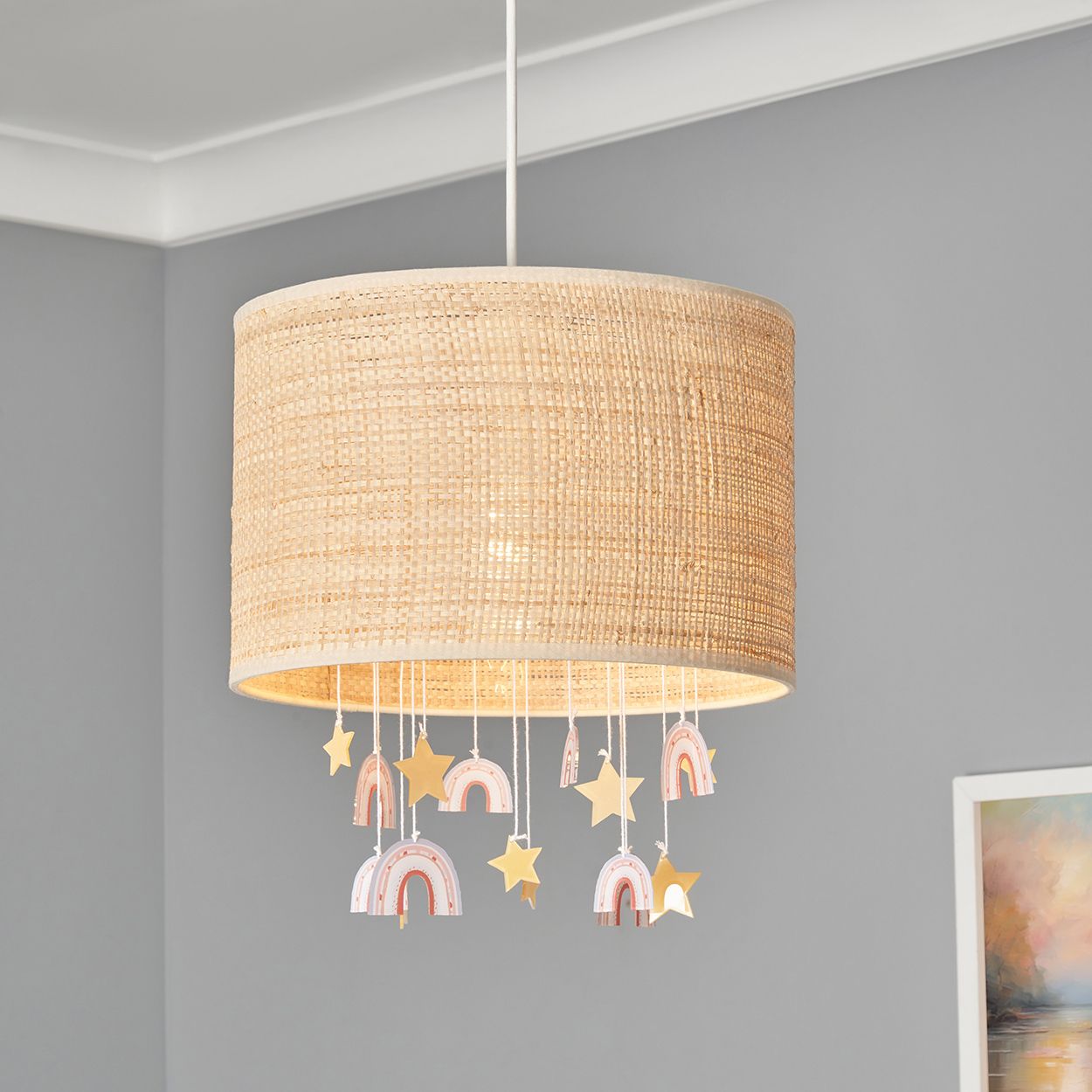 Rainbow And Stars Mobile Shade