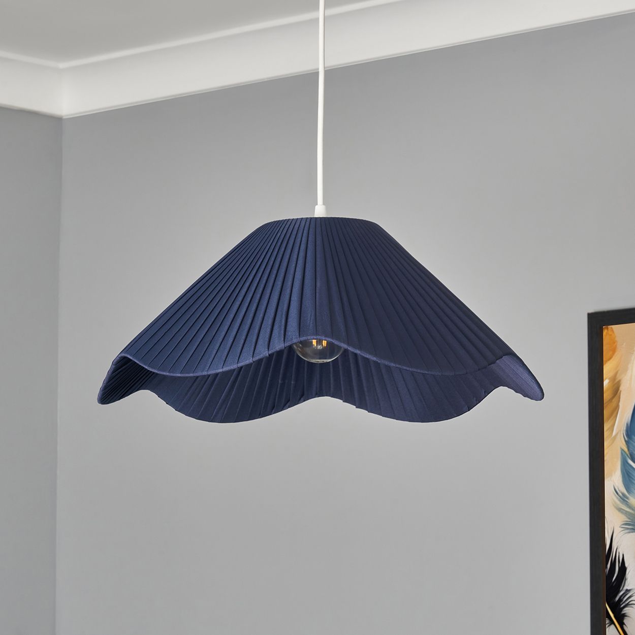 Dalby Pleated Scalloped Shade Col 1