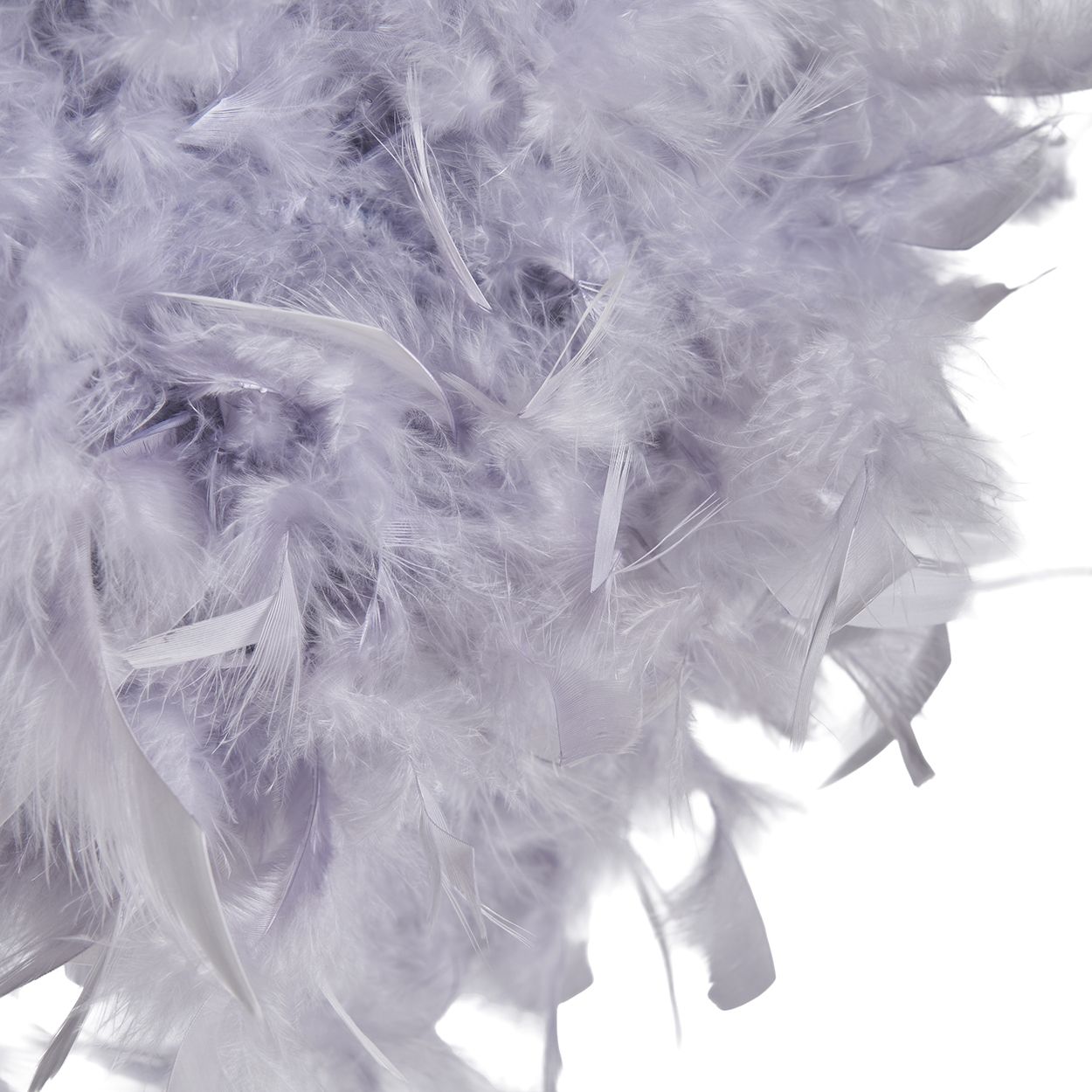 Feather Ball Pendant Grey